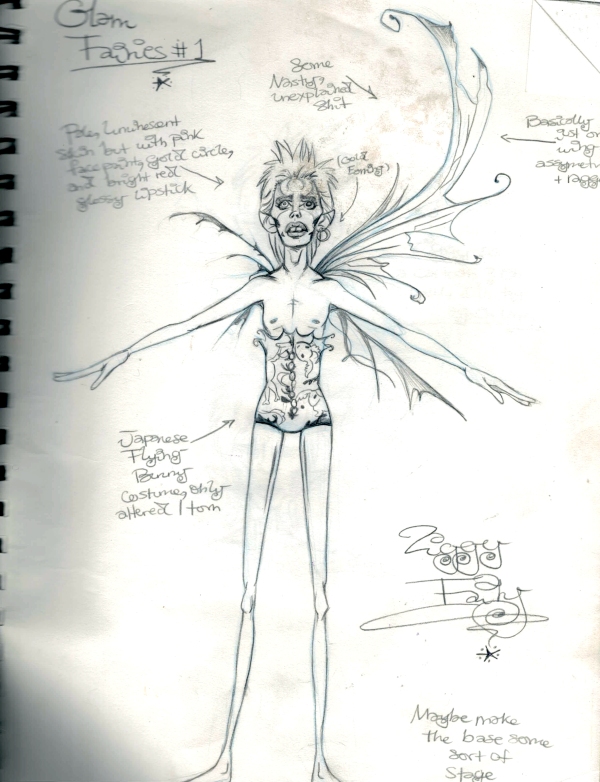 Ziggy Glam Fairy Sketch